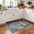 thumbnail image 3 of YOUFORTONG 2x3 Indoor Area Rug,Boho Vintage Tribal Carpet with Non Slip Backing,Stain Resistant Small Rug for Living Room Bedroom Kitchen Bathroom Home Decor Floor Mat,Blue, 3 of 8