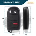 thumbnail image 3 of AKS KEYS New Replacement for Dodge 2011 - 2019 Smart Key Fob 3B FCC# M3N-40821302, 3 of 6