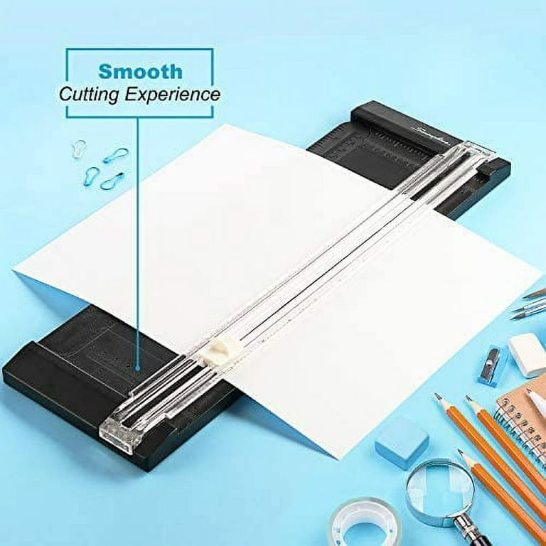 Swingline Paper Cutter for Scrapbooking, 12 Inch, Titanium Manual Paper  Trimmer & Slicer with Security Safeguard & Side Ruler, Portable Straight  Edge Cutter for Large & Small Craft, Photo & Card 