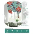 thumbnail image 2 of Teal Red Boho Floral Tie Up Curtains for Windows 45 Inch Length Balloon Curtains Kitchen Adjustable Balloon Window Shade Vintage Southwestern Ethnic Tribe Tie Up Bathroom Curtain Window 34"x45", 2 of 6