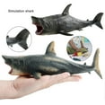 thumbnail image 4 of Large Megalodon Shark Toy Practical Ability Rust-proof Best Collection Sea Animal White Shark Figurine for Decor, 4 of 5