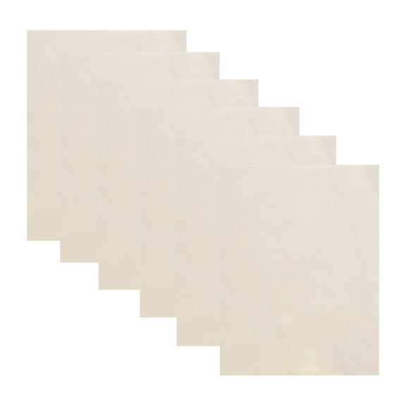 KALLORY 6 Sheets Chamois Cloth Pottery Tool for Handicrafts and DIY Projects 8.1x5.9x0.04in