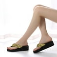 thumbnail image 3 of KDFJPTH Flip Flops Women Size 9 Leather Women's Summer Sequins Sandals Slipper Indoor & Outdoor Flip flops, 3 of 7