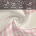 thumbnail image 6 of Retro Pink Cloth Napkins, Farmhouse Buffalo Plaid Vintage Beige Washable and Reusable Dinner Napkins Set of 2, Table Napkin for Kitchen Party Birthday Wedding Hotel Housewarming 20"x20", 6 of 9