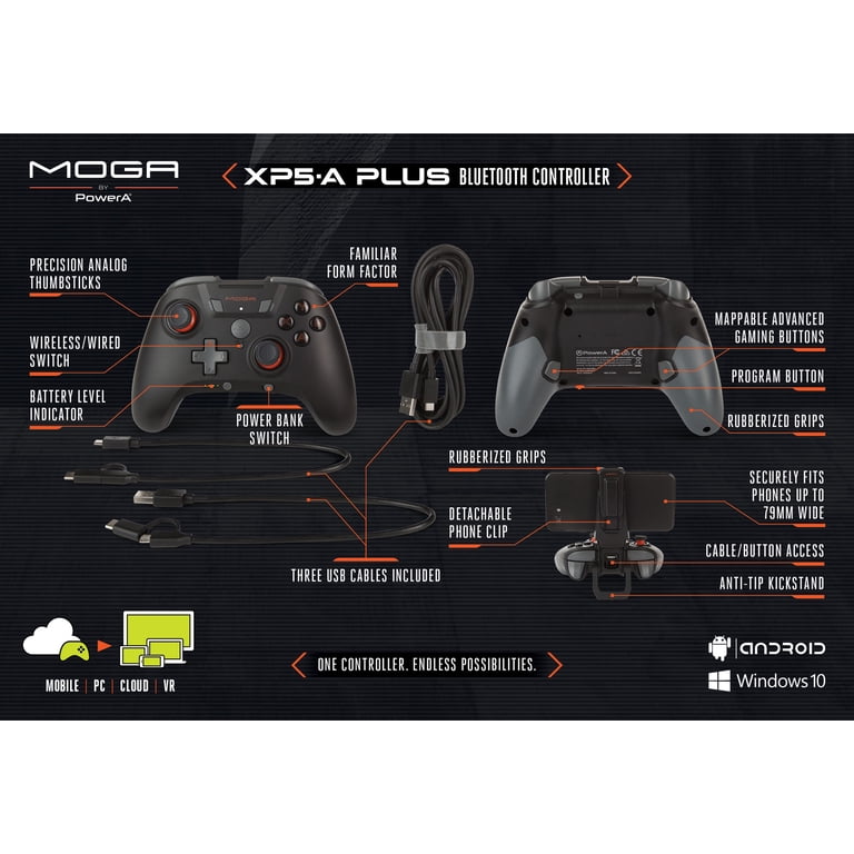 PowerA MOGA XP5-A Plus Bluetooth Controller for Mobile & Cloud