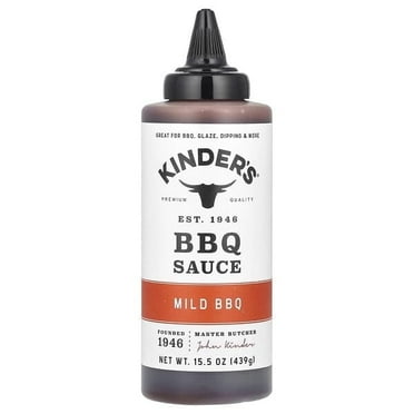 KINDER'S, BBQ Sauce, Mild BBQ, 15.5 oz Pack of 3