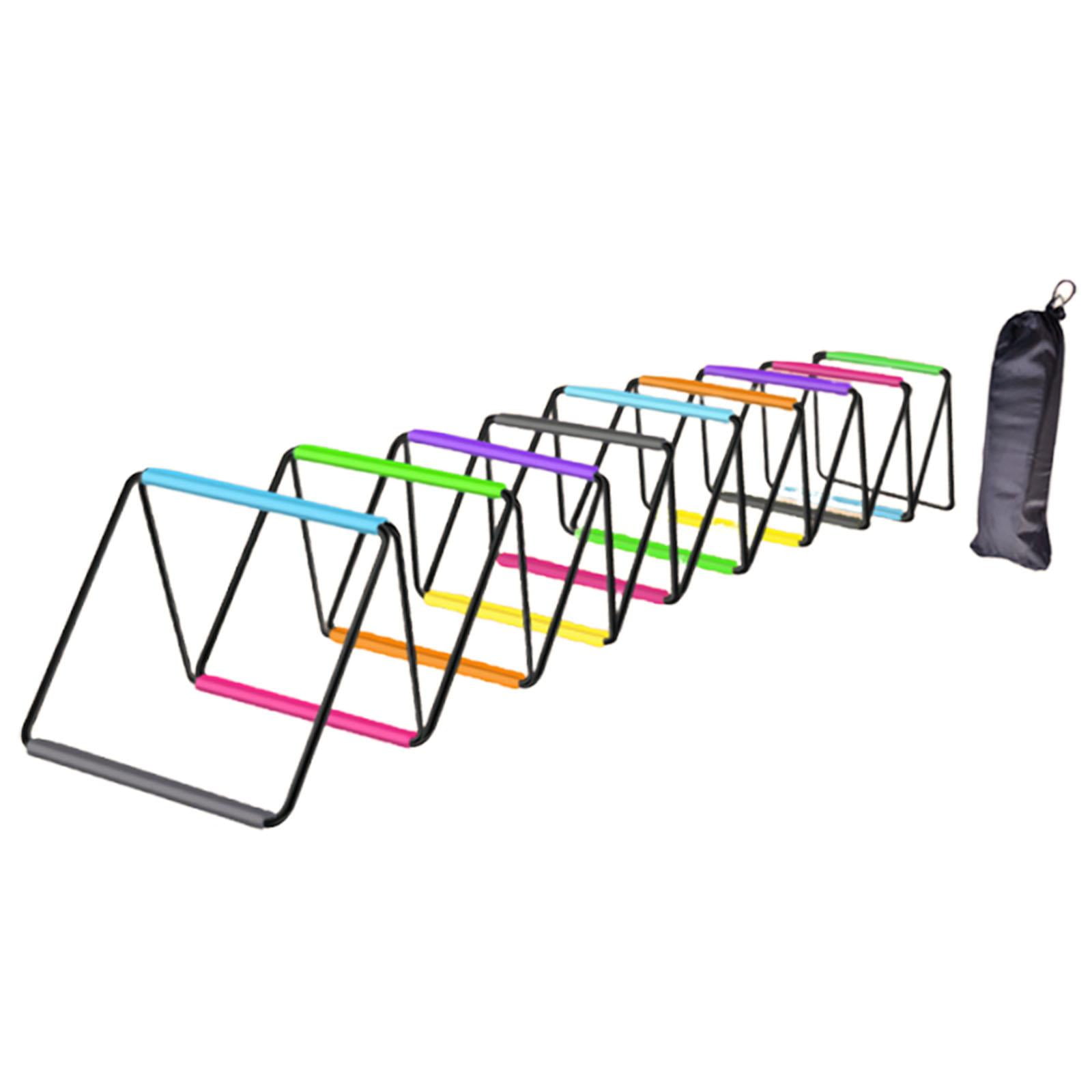 funtasica Agility Ladder Soccer Agility Training Equipment Foldable Workout Speed Ladder Football Footwork Ladder Braided Strap Material Suitable for Team Sport 800cmx40cm