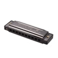 thumbnail image 1 of Key of C Diatonic Harmonica Mouthorgan with ABS Reeds Mirror Surface Design 10 Holes Blues Harmonica Perfect for Beginners Professional Students Kid Black, 1 of 7