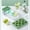 Green, variant on HongHeng 24- Double-layer Ice Cream Molder Two-in-one Food-grade DIY Large-capacity Ice Storage Box with Lid