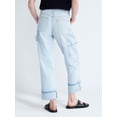 thumbnail image 3 of Free Assembly Women's and Women's Plus Mid Rise Relaxed Carpenter Jeans, Sizes 0-26W, 3 of 5