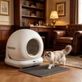 thumbnail image 6 of Smart Automatic Cat Litter Box, UVC Light & Gel Dual Purification Self-Cleaning Litter Box, APP Control Health Monitoring, 72L Large Capacity Safety Protection Kitty Toilet for Cats, 6 of 8
