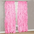thumbnail image 2 of YouLoveIt 2pc Ruffled Curtain Panel Cascade Shabby Chic Sheer Vertical Ruffled Tier Window Curtain Panel for Bedroom Living Room Curtain Panel, 2 of 2