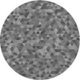 thumbnail image 1 of Ahgly Company Machine Washable Indoor Round Transitional Carbon Gray Area Rugs, 5' Round, 1 of 7