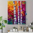 thumbnail image 4 of Textured Birch Trees Forest Canvas Wall Art, Impasto Landscape Decor for Living Room Bedroom Office, 4 of 8