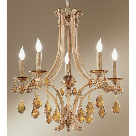 06 Flemish Finish - Mediterranean Crystal Chandelier in Flemish Bronze Finish