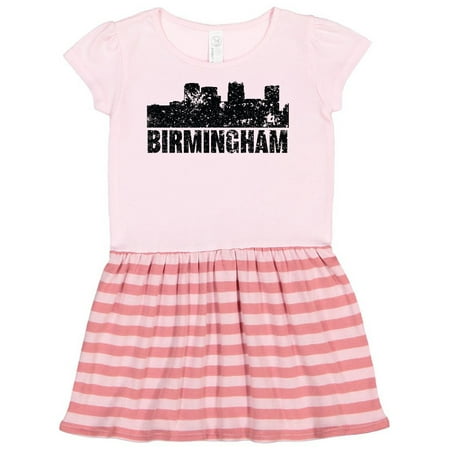 

Inktastic Birmingham Skyline Grunge Gift Toddler Girl Dress
