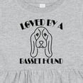 thumbnail image 4 of Inktastic Basset Hound Dog Girls Baby Dress, 4 of 5