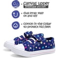 thumbnail image 4 of Kushyshoo Toddler Canvas Shoes Purple Spots Hook and Loop Children Sneakers Size 13, 4 of 7