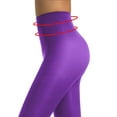 thumbnail image 4 of DJN Women's Solid Color Sheer Tights Slim Fit Pantyhose Soft Sock Brick Red XL, 4 of 4