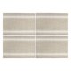 thumbnail image 1 of 4 Piezas de Manteles de PVC PET con Patrón de Doble Raya para Mesa de Cocina, Manteles Lavables Blancos, 1 of 6