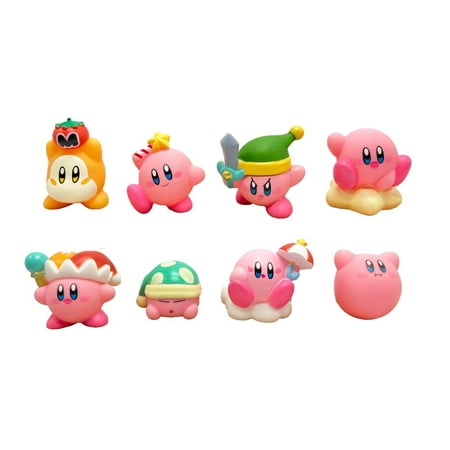 8pcs Set Anime Kirby 2.6" Action Figure Toys Collection Doll Model Gifts