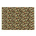 thumbnail image 1 of Sugar Skull Cutting Board, Autumn Colored Flowers and Leaves Patterns in Smily Head Bones, Decorative Tempered Glass Cutting and Serving Board, Large Size, Pale Green Yellow Orange, by Ambesonne, 1 of 1