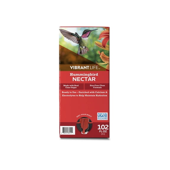 Vibrant Life Ready-to-Use Hummingbird Nectar, 3 L Box