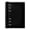 Black, variant on Filofax Clipbook, Classic Refillable Notebook, White, A5 (8.25" x 5.75") Ruled, Plain and Quadrille Notes Pages, Undated Planner, Yearly, Monthly and Weekly Calendar (B023610)