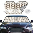 thumbnail image 2 of Fotbe Labrador Retriever Dog Car Windshield Sunshade | Sun Visor Protector Front Window Shade, Keeps Out UV Rays, Keeps Your Vehicle Cool-Small, 2 of 7