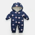 thumbnail image 3 of KTMKH Toddler Baby Snowsuit Jumpsuit Winter Outwear Jacket Down Padded Snowsuit Girls Warm Wear Jumpsuit Snow Hooded Romper Coat Boys Boys Coat&jacket for Kids 3-6 Months, 3 of 3