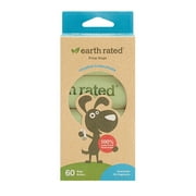 Earth Rated, Compostable Dog Bags, Unscented, 60 Bags, 4 Refill Rolls