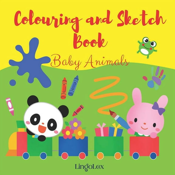 Baby Animals: Colouring and Sktech Book for young children, (Paperback)