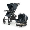 Chicco Mini Bravo Plus Travel System Stroller with KeyFit 30 Infant Car Seat - Midnight (Navy)