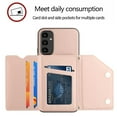 thumbnail image 3 of for Samsung Galaxy S21 FE Case with Card Holder,Wallet Case for Women Men with RFID Blocking, Durable Kickstand Shockproof Leather Magnetic Closure Phone Case for Samsung Galaxy S21 FE,Rosegold, 3 of 8