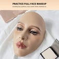 thumbnail image 4 of Makeup Practice Face Board ,Reusable Makeup Mannequin Face Eyeshadow Mannequin,5D Silicone Mannequin Face for Eyes Makeup Beginner with 20ml Makeup Remover Oil, 4 of 7