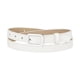 thumbnail image 1 of Cinturones de cintura fina para mujer Cinturón de cuero ajustado con hebilla rectangular para pantalones de vestir blanco Ajuste la cintura 78-95cm / 30.7-37.4, 1 of 4