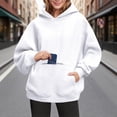 thumbnail image 2 of Womens Hoodies Oversized Sweatshirt Cozy Sweaters Basic Pullover Shirts Large Kangaroo Pocket Casua Fall Outfits, 2 of 6