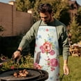 thumbnail image 3 of Women Men Adjustable Bib Apron with Pockets Pioneer Colorful Floral Cooking Kitchen Aprons, 3 of 7