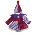 thumbnail image 2 of WIBACKER Infant Baby Girls' Clown Costumes Halloween Long Sleeve Tutu Romper Dress +Hat Cosplay Clothes 3-6 Months, 2 of 10