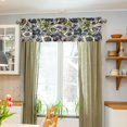 thumbnail image 3 of Yayeee Kitchen Valance Rod Pocket 54" x 18" Living Room Window Curtain, Green Floral, 3 of 6