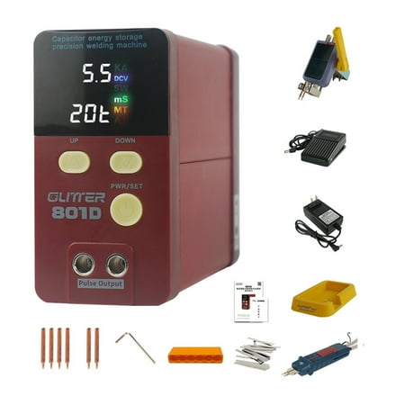 

801D Storage Capacity Spot Welding Machine 12KW Battery Welder Spot Welder 0.2mm Pure Nickel Welding 0.1-0.3mm 1800A