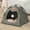 Green, variant on YHAICO Pet Bed Cute Hello Kitty Dog Bed Four-Season Semi-Enclosed Pet Tent House for Small Dogs Cats Teddy Tent Dog House Washable and Waterproof Outdoor Cats Bed