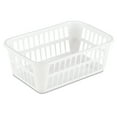 thumbnail image 3 of (6 pack) Sterilite Storage Basket, Versatile Open Plastic Bin, White, 3 of 14