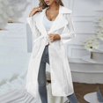 thumbnail image 2 of Vedolay Fall Tops for Women Distresse Oversized Stretch Button Up Cropped Casual Jacket,White M, 2 of 5