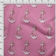 thumbnail image 4 of oneOone Silk Tabby Pink Fabric Nautical Sewing Material Print Fabric By The Yard 42 Inch Wide, 4 of 6