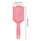 thumbnail image 3 of Cepillo húmedo seco con corte de diamante, peine para el cabello de salón para mujeres y hombres (rosa), 3 of 6