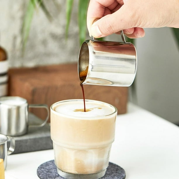 Milk Frother Cup,Stainless Steel Milk Frothing Pitcher with Handle