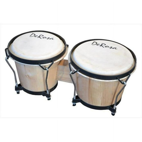 De Rosa BOG78-NT 7 in. and 8 in. Bongo Drum in Natural