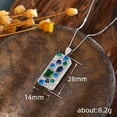 thumbnail image 5 of 18K Gold Plated Retro Style Earring Pendant Ring Square Colorblock Shining Diamond Women's Pendant Set Zircon Necklace Earrings Ring Sets Women's Upscale Luxury Gift, 5 of 6