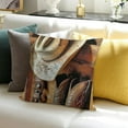 thumbnail image 3 of Western Decor Decorative Throw Pillow Cover,Soft Wild West Square Cushion Case Set for Couch Sofa Bedroom Living Room,Rodeo, 3 of 5